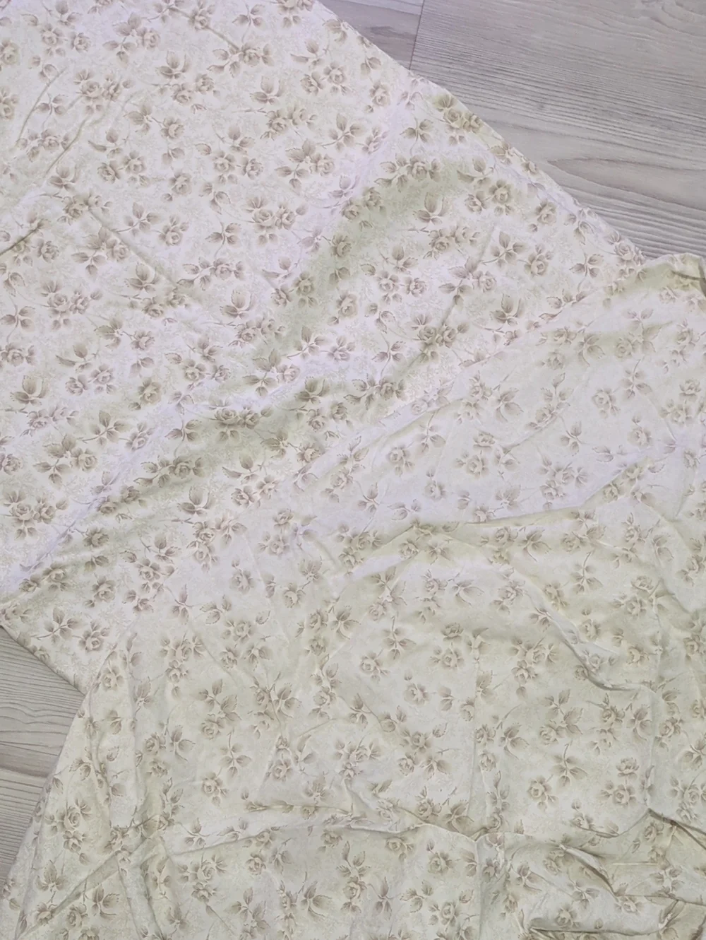 Laura Ashley Lifestyles Queen Sheet Set Floral Cottagecore Brown Tan Cream FLAWS